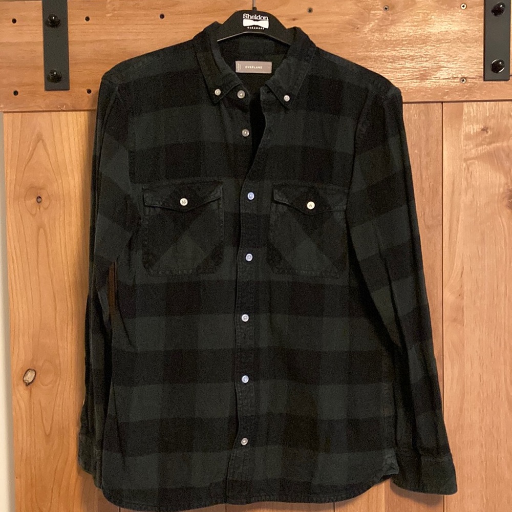 Everlane Slim Fit Brushed Flannel Size L